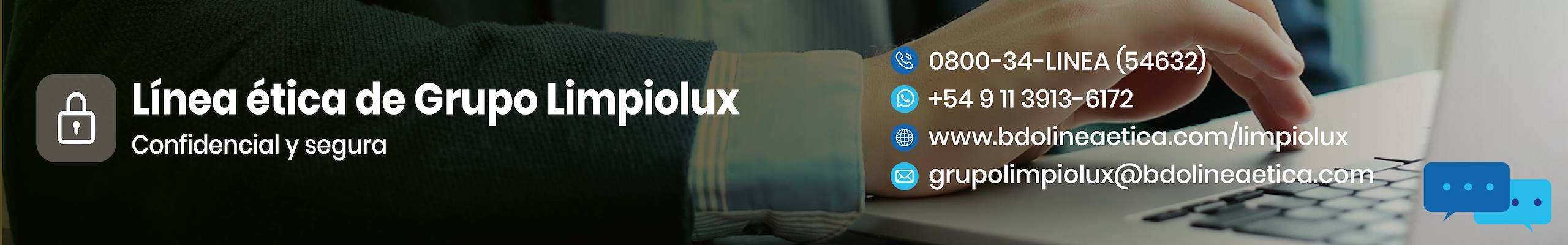 Linea etica de Grupo Limpiolux - Confidencial y segura